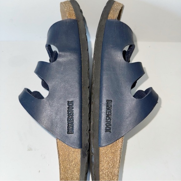 Birkenstock Florida Navy Blue Soft Footbed Oiled Leather Sz 40/ 9-9.5 Narrow Fit - Picture 10 of 15